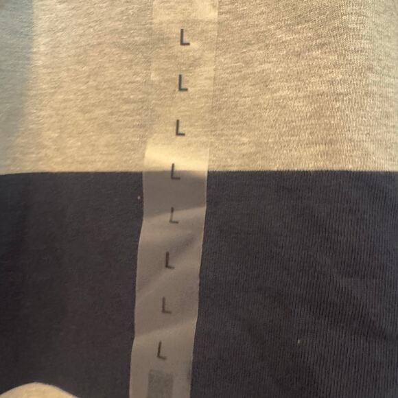 Piombo Men's Long Sleeve Striped Polo Sweatshirt Gray/Black Size Large NWT - Picture 11 of 12